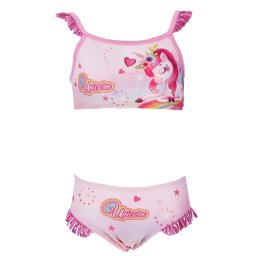 Unikornis bikini rózsaszín szegély