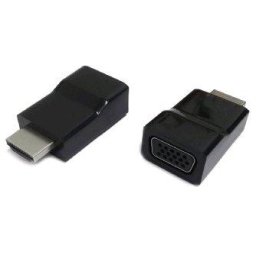 HDMI-VGA kábel adapter, M/F, fekete