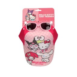 Hello Kitty Friends napszemüveg és baseball sapka szett