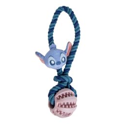 Disney Lilo és Stitch, A csillagkutya Alien kötél kutyajáték TPR labdával 24 cm