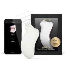 LELO Sona 3 - hanghullámos, vízálló csiklóizgató (fehér)