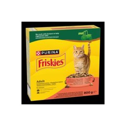 FRISKIES Marhával, csirkével és zöldségekkel száraz macskaeledel 800g