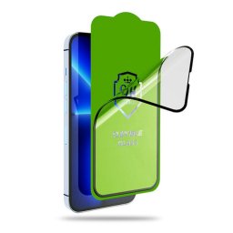 Bestsuit Rugalmas hibrid üveg 5D a Xiaomi 15T Pro-hoz fekete
