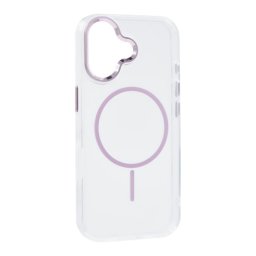 Szilikon telefonvédő (műanyag hátlap, kameravédő, MagSafe, légpárnás sarok) RÓZSASZÍN Apple iPhone 17