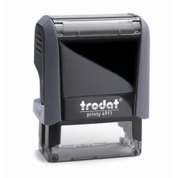 TRODAT Bélyegző, TRODAT "Printy 4911", fekete ház, kék párnával