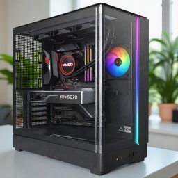 MONTECH KING Ryzen 7 7700X/32GB DDR5/2TB NVME SSD/RTX5070 12GB/Vízhűtés Gamer PC