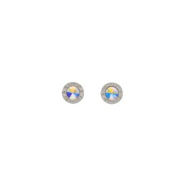 Cango & Rinaldi - Köllő Babett ezüst-AB színű Swarovski kristályos fülbevaló