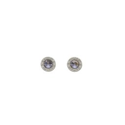 Cango & Rinaldi - Köllő Babett ezüst-fekete színű Swarovski kristályos fülbevaló