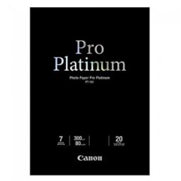 Canon PT-101 fotópapír PRO Platinum, PT-101, fotópapír, mikroporózus felület, fényes, 2768B067, fehér, A2, 16.54x23.39", 300 g