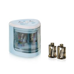 PEACH PO102 - elektromos ceruzahegyező, 4xAA, gyermekzár, kék