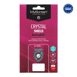 MYSCREEN CRYSTAL BacteriaFREE képernyővédő fólia (antibakteriális, 4H, NEM íves) ÁTLÁTSZÓ Apple iPhone 16e