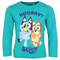 Bluey Let's Do Blue gyerek hosszú ujjú póló, felső 2 év, 3 év, 4 év, 5 év, 6 év Nr4