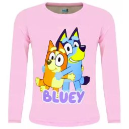 Bluey Let's Do Blue gyerek hosszú ujjú póló, felső 2 év, 3 év, 4 év, 5 év, 6 év Nr5