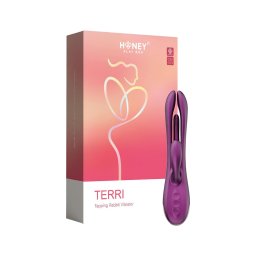 Honey Play Box Terri - okos nyelves, csiklókaros vibrátor (lila)