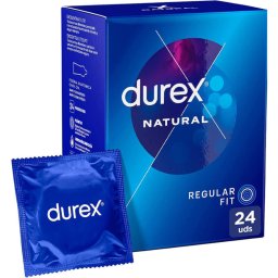 Durex Natural Plus - prmium vkony vszerek 24 db-os kiszerelsben