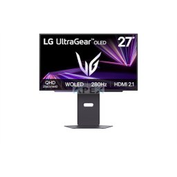 LG Gaming 280Hz OLED monitor 27" 27GX700A, 2560x1440, 16:9, 335cd/m2, 0,03ms, DisplayPort/2xHDMI/3xUSB, áll.mag.,Pivot