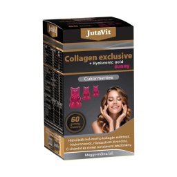 Jutavit Collagen Exclusive + Hyaluronic acid Gummy cukormentes 60x