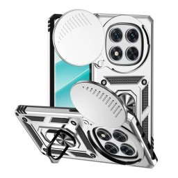 Defender szilikon telefonvédő (ütésállóság, tartógyűrű, kameravédő) EZÜST Xiaomi Redmi Note 14 Pro 4G