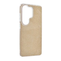 Szilikon telefonvédő (műanyag belső, csillogó hátlap) ARANY Samsung Galaxy S26 Ultra (SM-S948)