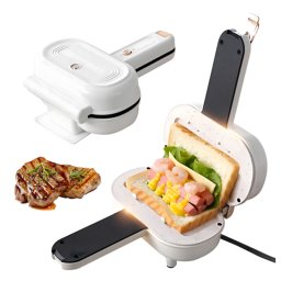 Melegszendvics sütő modern dizájnnal, kompakt, tapadásmentes bevonattal, 700 W