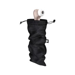 Satisfyer Treasure Bag L - diszkrét tároló táska - közepes (fekete)