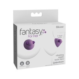 Fantasy For Her vibrációs mellbimbó-szívó pár - lila
