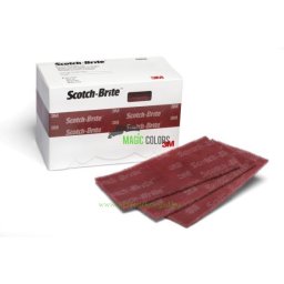 3M 64659 Scotch Brite tartós flexibilis csiszoló lapka P360 vörös 114 x 228mm