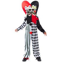 Kétfejű udvari bohóc Scary jelmez 4-6 év