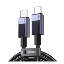 UGREEN L513 adatkábel (Type-C - Type-C, 240W, PD gyorstöltő 4.0, 300cm, cipőfűző) SÖTÉTSZÜRKE