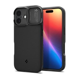SPIGEN OPTIK ARMOR MAG szilikon telefonvédő (kameravédő, MagSafe) FEKETE Apple iPhone 17
