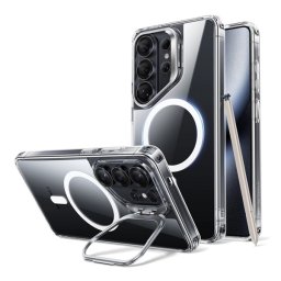 ESR CLASSIC HYBRID szilikon telefonvédő (ütésállóság, légpárnás sarok, kitámasztó, MagSafe) ÁTLÁTSZÓ Samsung Galaxy S26 Ultra (SM-S948)