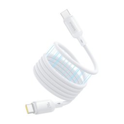 BASEUS PICOGO adatkábel (Type-C - Type-C, 240W, PD gyorstöltő, mágneses, 100cm) FEHÉR