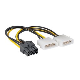 Akyga Adapter PCI Express MOLEX 180W PN: AK-CA-29