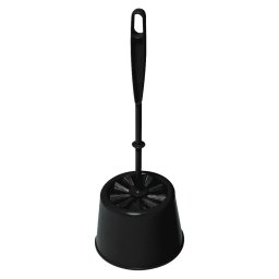 York Wc kefe tartóval műanyag fekete