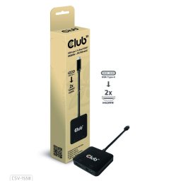 Club3D Video hub MST USB-C 2xHDMI USB-C PD 3.0, 4K60Hz