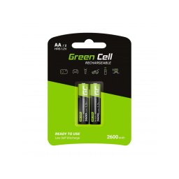Green Cell újratölthető akkumulátorok 2x AA HR6 2600mAh 2600mAh