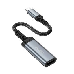 HOCO UA43A adapter kábel (Type-C - HDMI aljzat, 4K, 20cm) SÖTÉTSZÜRKE