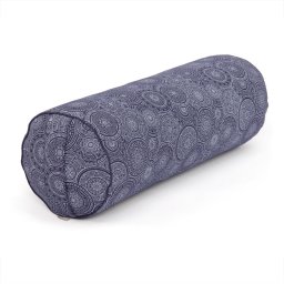 Bodhi Maharaja jóga hengerpárna kapokrost töltettel – Mandala, dark blue
