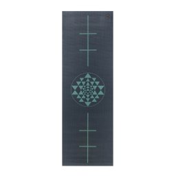 Bodhi Leela jógaszőnyeg YANTRA/ALIGNMENT - Midnight Blue