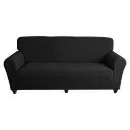 KanapéHuzat (enyhén vízlep., 2 személyes, fekete)