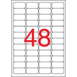 APLI Etikett, 45,7x21,2 mm, biztonsági, kerekített sarkú, APLI, 480 etikett/csomag