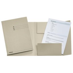 ESSELTE Pólyás dosszié, prespán, A4, ESSELTE, szürke