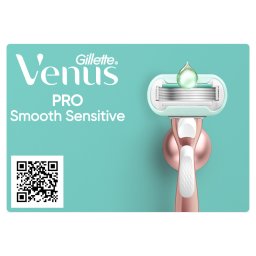 Gillette Venus Pro Smooth Sensitive női borotva 6 db borotvabetéttel