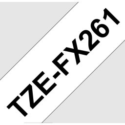 Brother TZe-FX261 P-touch szalag flexibilis fehér alapon fekete 36mm