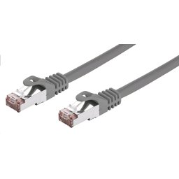 C-TECH Patchkábel Cat6, FTP, szürke, 5m