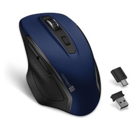 CONNECT IT Dual SmartSwitch vezeték nélküli egér, USB-A C ( 1x AA elem nélkül), KÉK