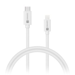 CONNECT IT Wirez kábel USB-C -> Lightning, 27 W, 1 m, FEHÉR