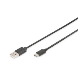 Digitus USB C-A csatlakozókábel 1,0 m, 3A, 480 MB, 2.0 változat