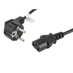 LANBERG CEE 7/7 az IEC 320 C13 C13 szabványhoz 1.8M VDE fekete