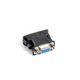 LANBERG adapter DVI-I (M) (24 5) Dual link VGA-ra (F), fekete színű